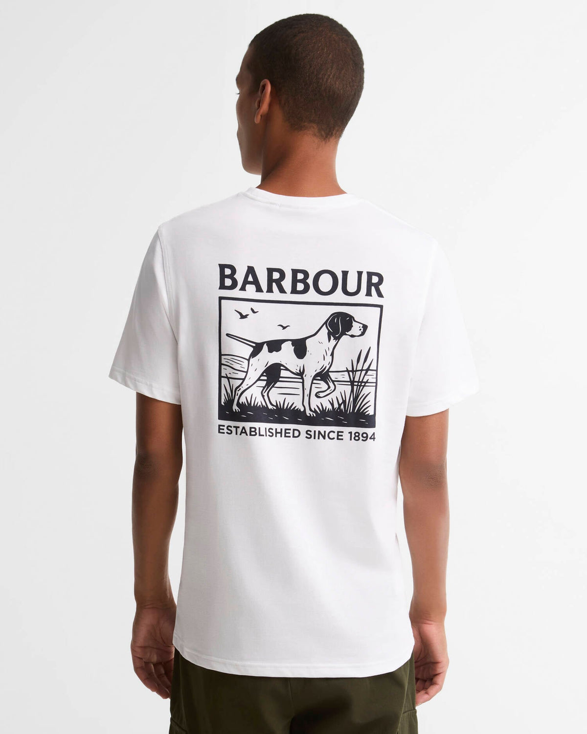 Barbour Setter Graphic Tailored T-Shirt - White