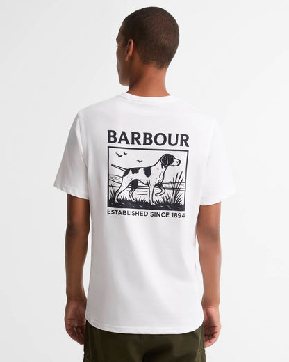 Barbour Setter Graphic Tailored T-Shirt - White