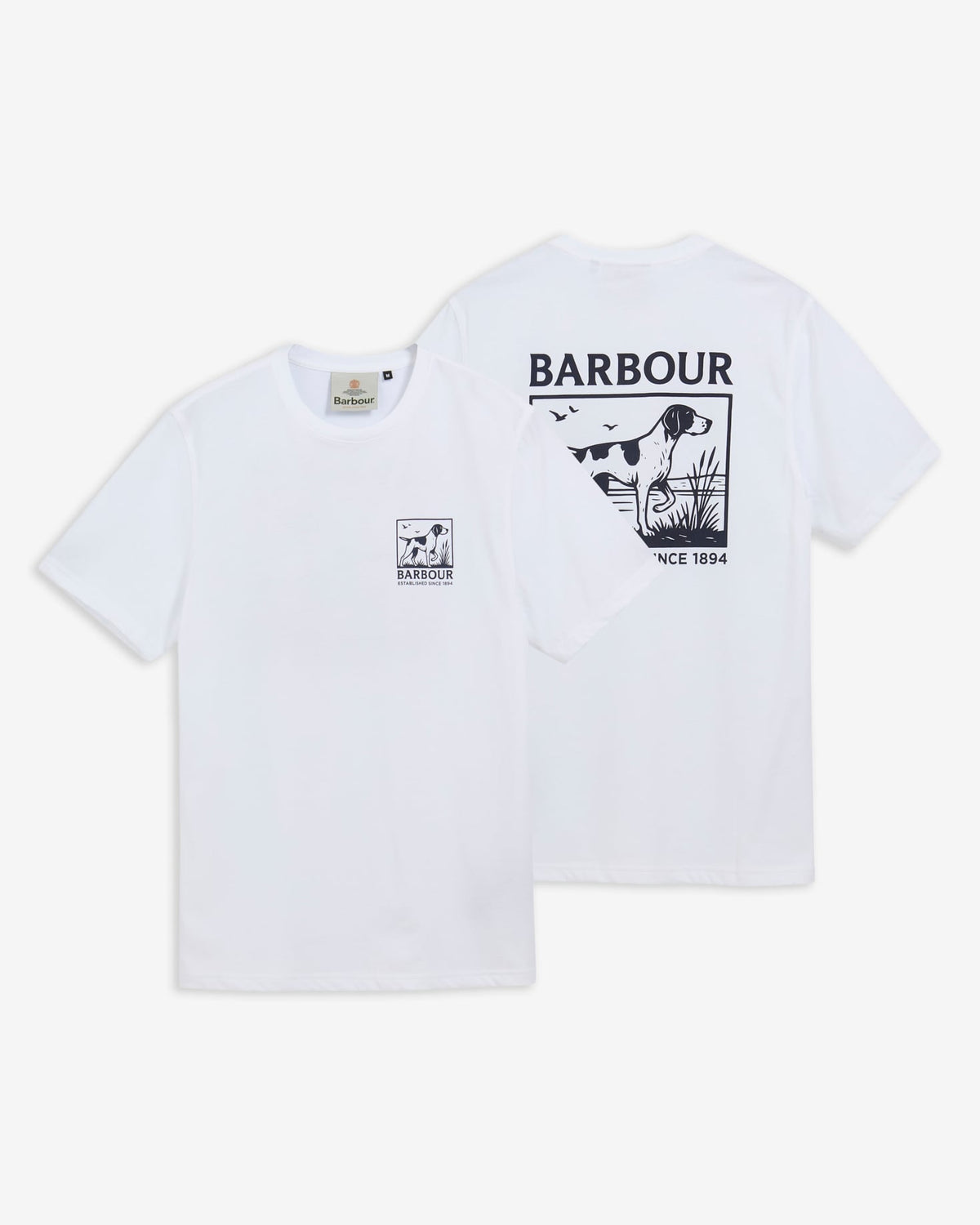 Barbour Setter Graphic Tailored T-Shirt - White