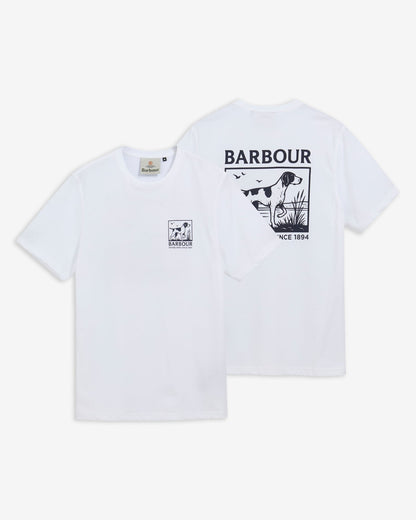 Barbour Setter Graphic Tailored T-Shirt - White