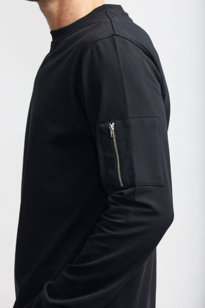 Easy Mondays Crew Neck Sweatshirt Black