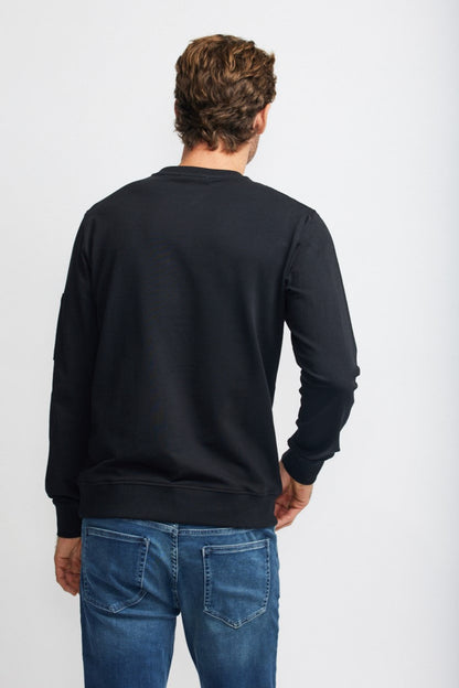 Easy Mondays Crew Neck Sweatshirt Black