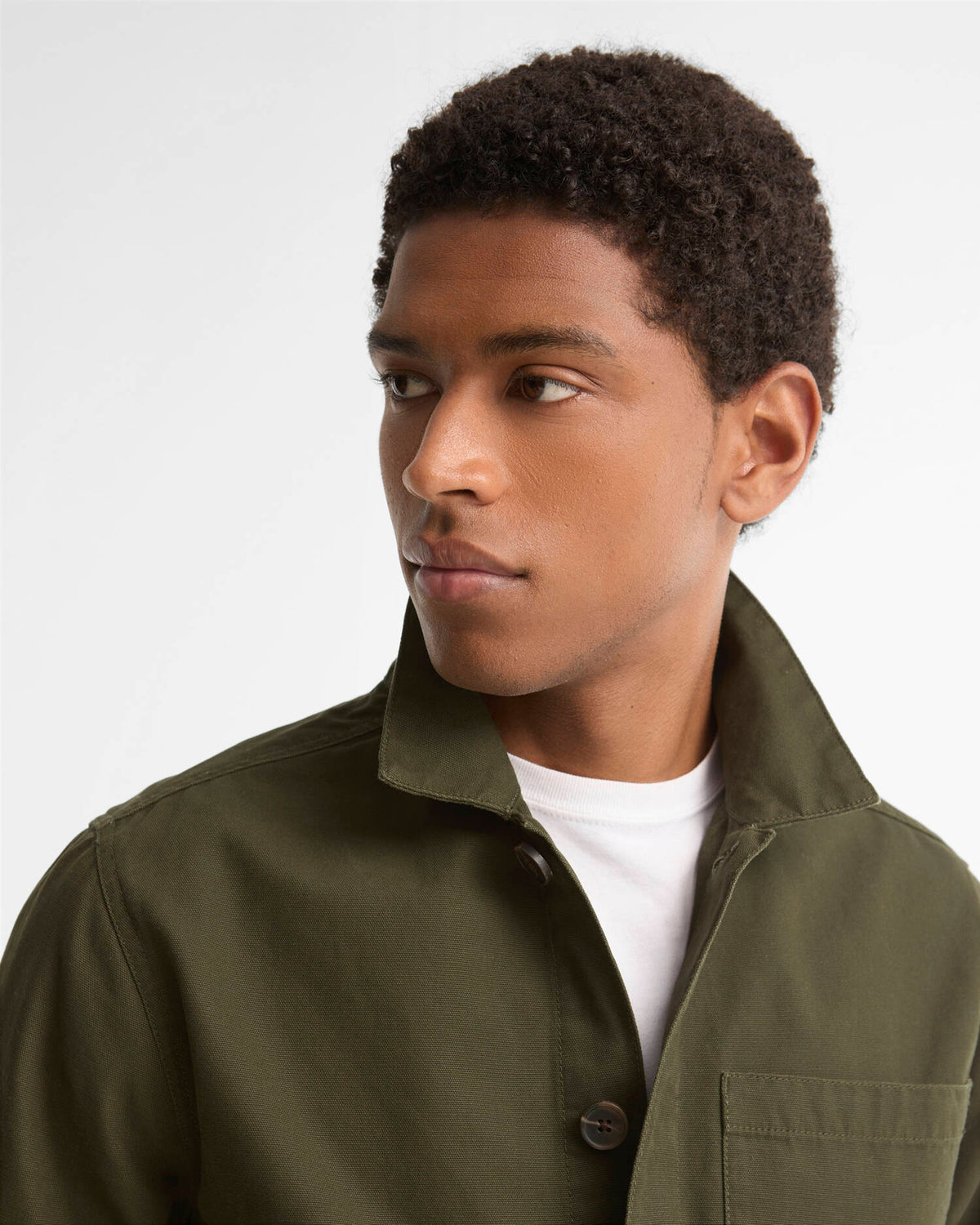 Barbour Tartan Trimmed Washed Overshirt - Sage