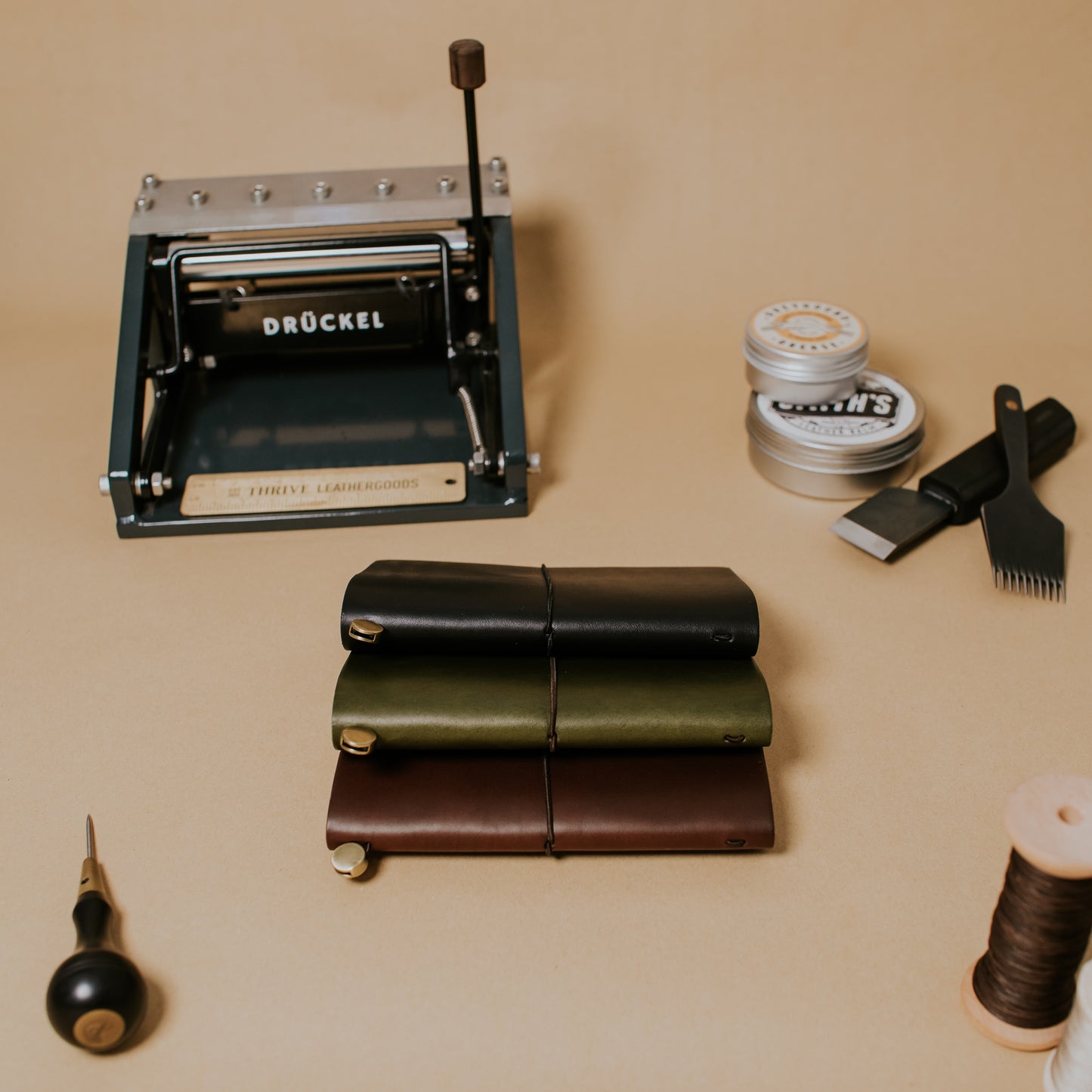 Thrive Leathergoods Full-grain Leather Notebook Cover