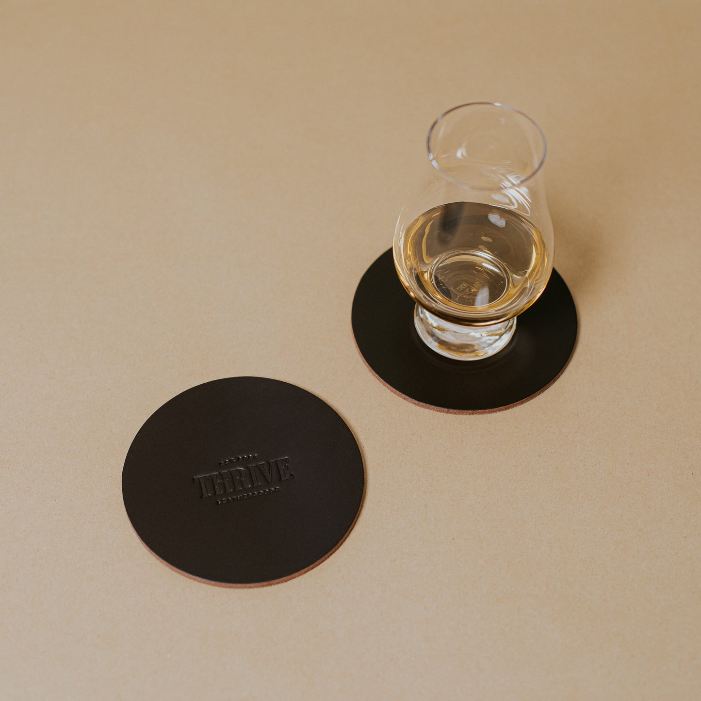 Thrive Leathergoods Full-grain Leather Coasters