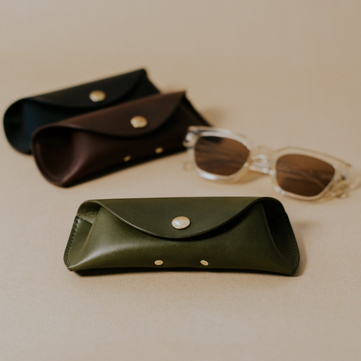 Thrive Leathergoods Full-grain Leather Glasses Case
