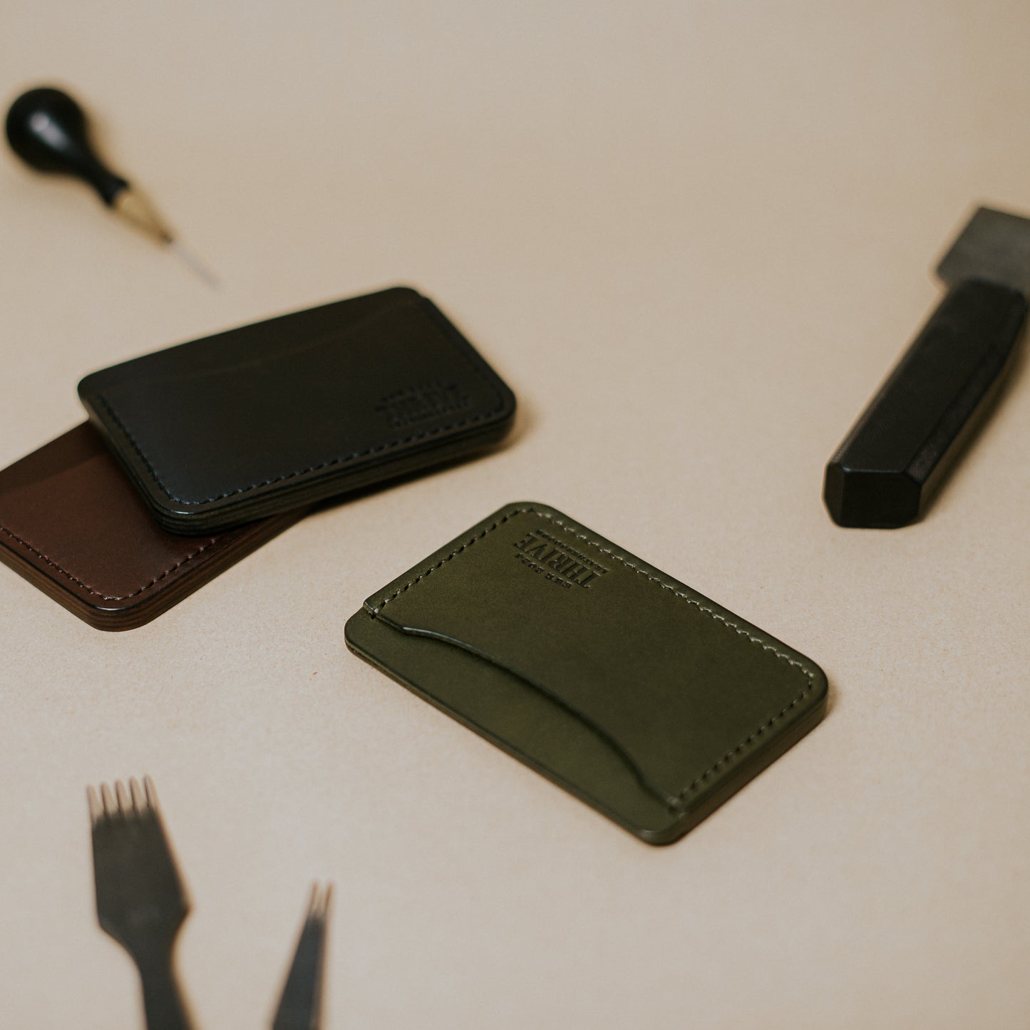 Thrive Leathergoods Full-grain Leather Card Holder