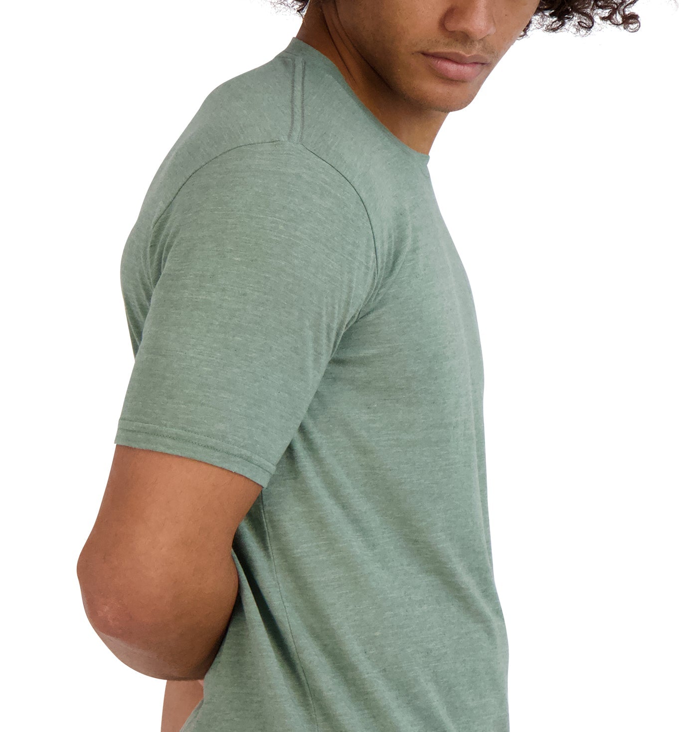 Goodlife Triblend Scallop Crew Laurel Wreath