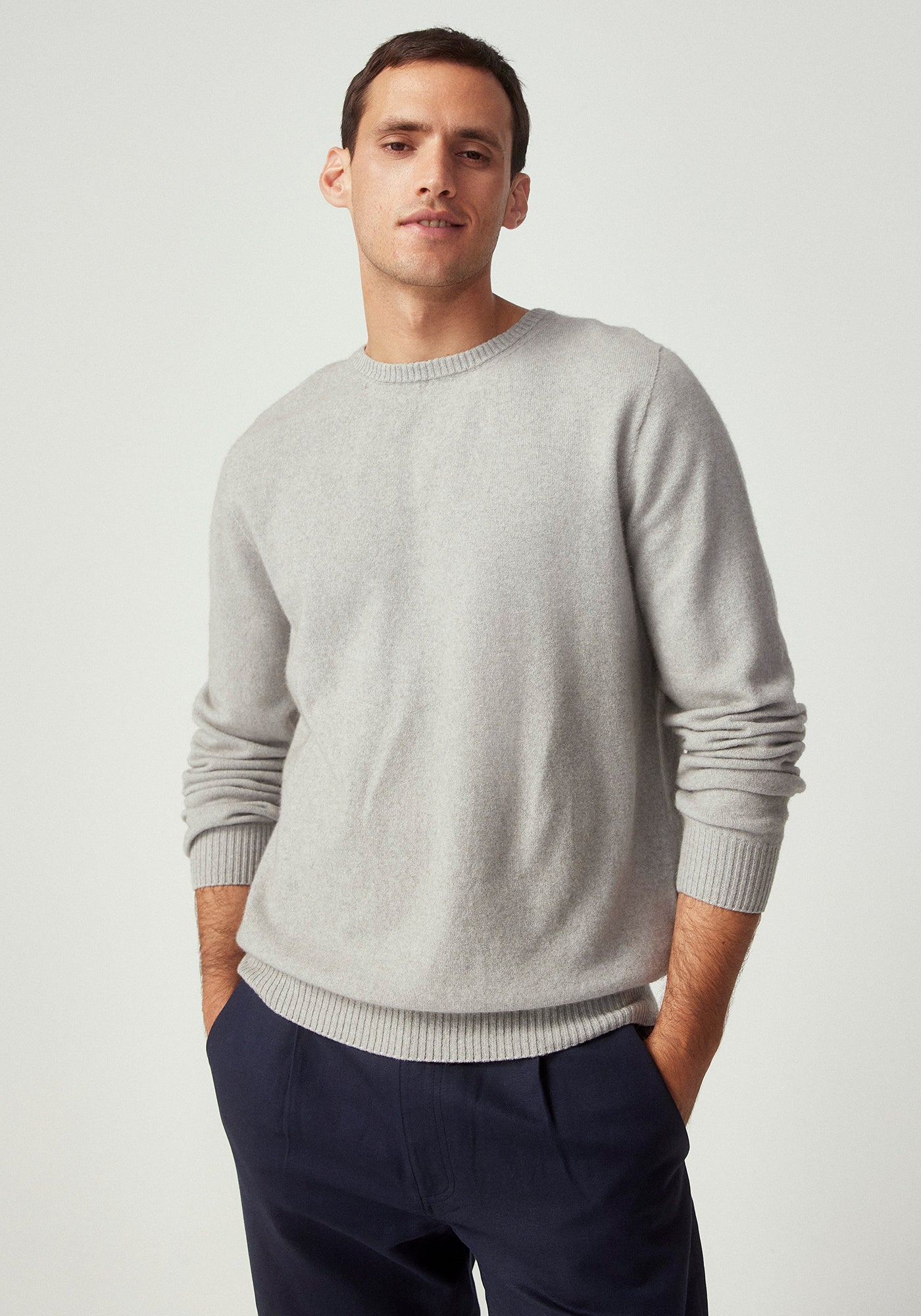 Untouched World Estuary Cassum Crew Sweater Stone