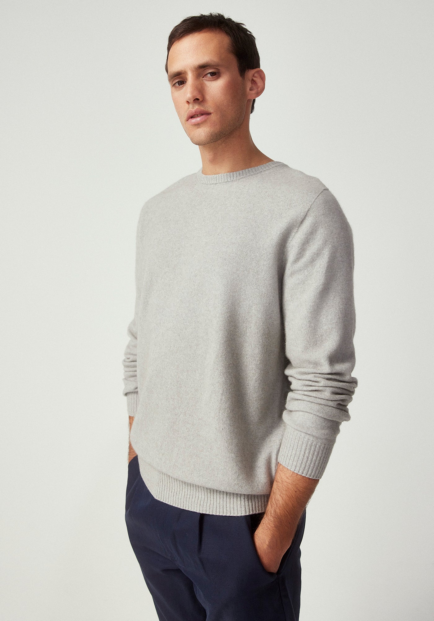 Untouched World Estuary Cassum Crew Sweater Stone