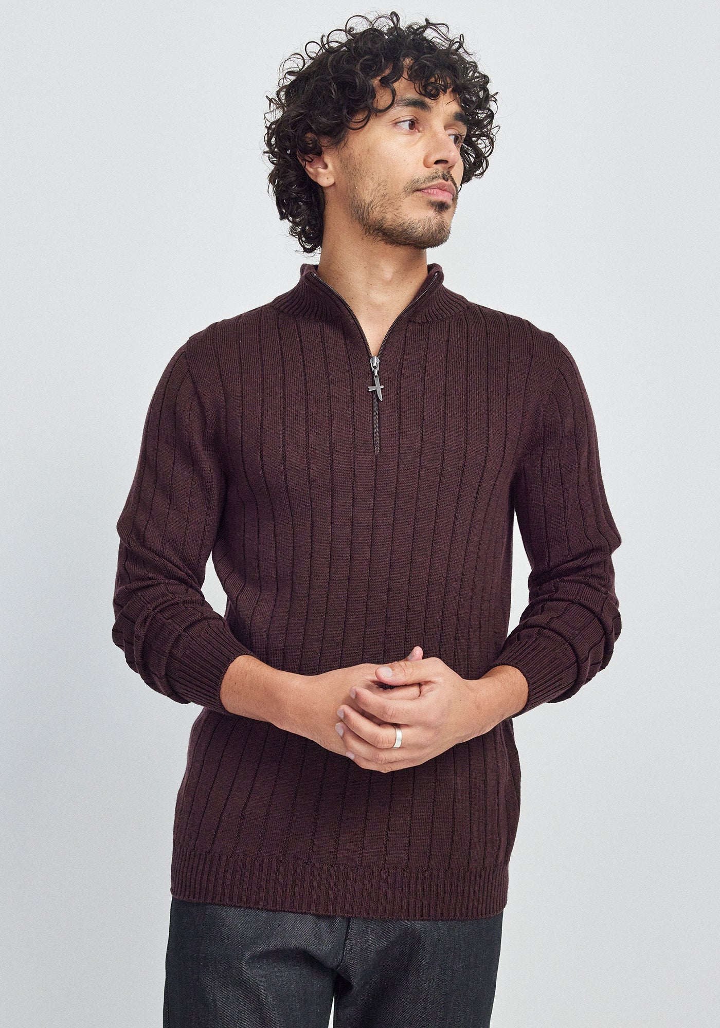 Untouched World Finn Merino Zip Sweater