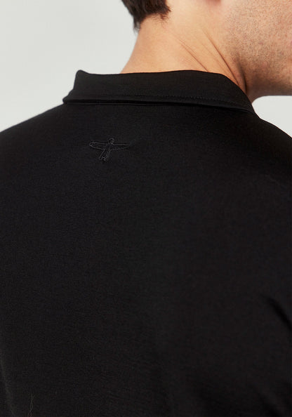 Untouched World Pua Zip Shirt - Black Knitted