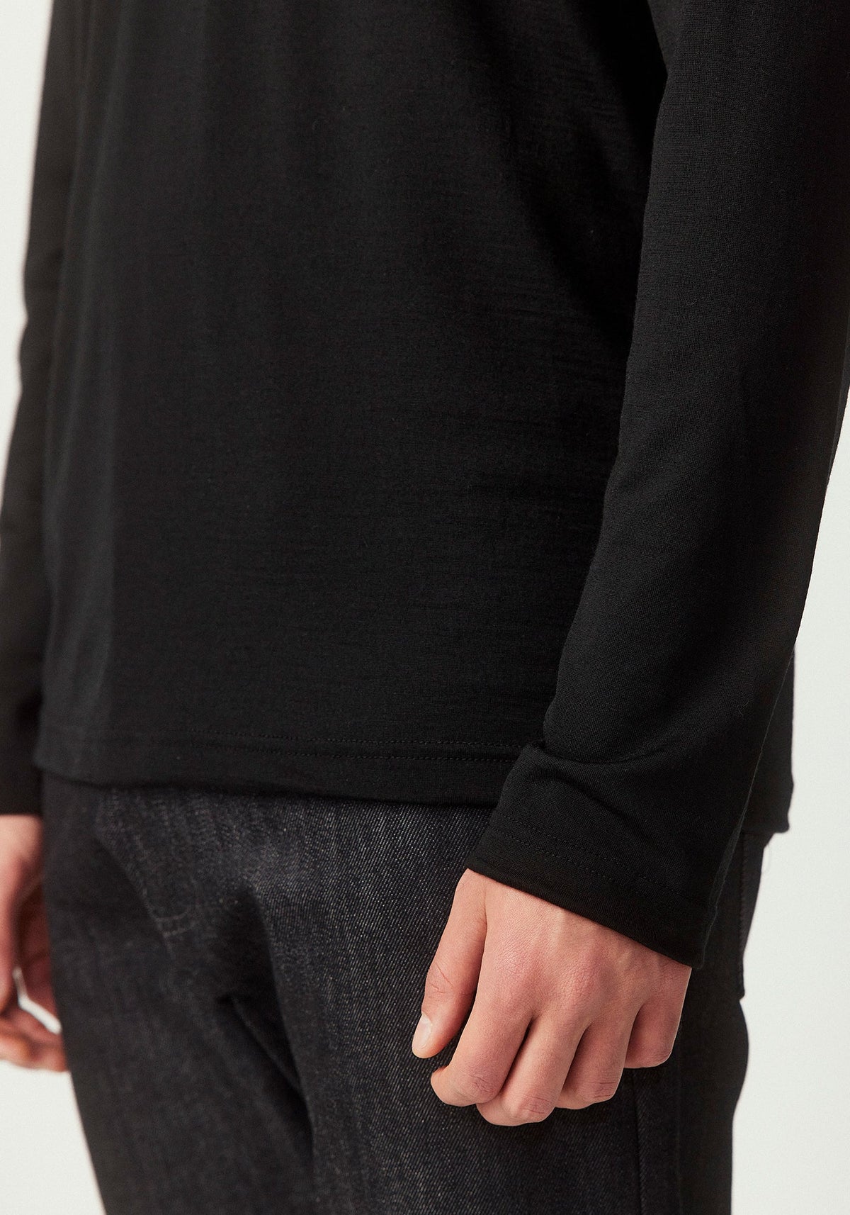 Untouched World Pua Zip Shirt - Black Knitted