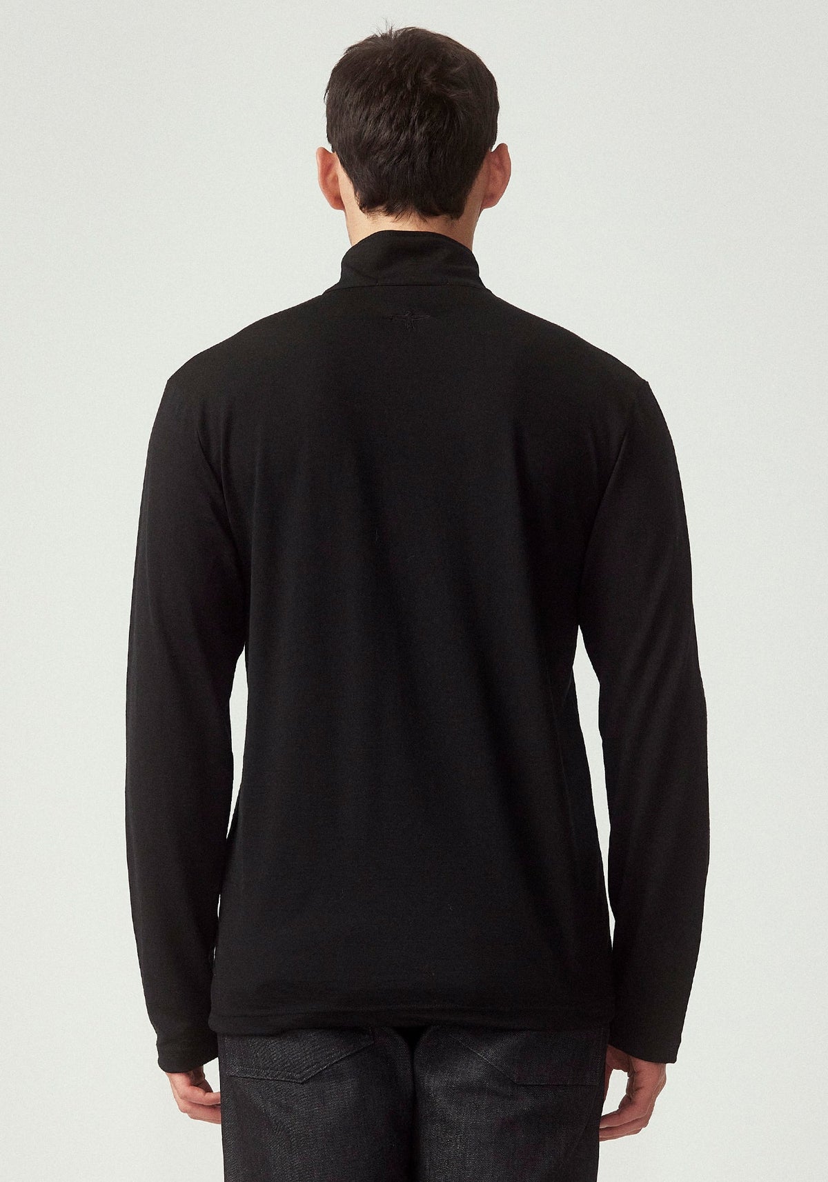 Untouched World Pua Zip Shirt - Black Knitted