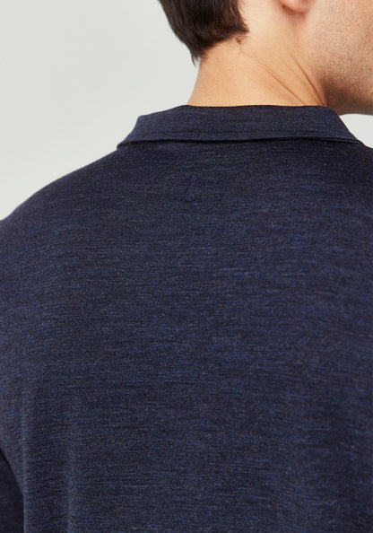 Untouched World Pua Zip Shirt - Dark Navy Knitted