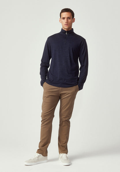 Untouched World Pua Zip Shirt - Dark Navy Knitted
