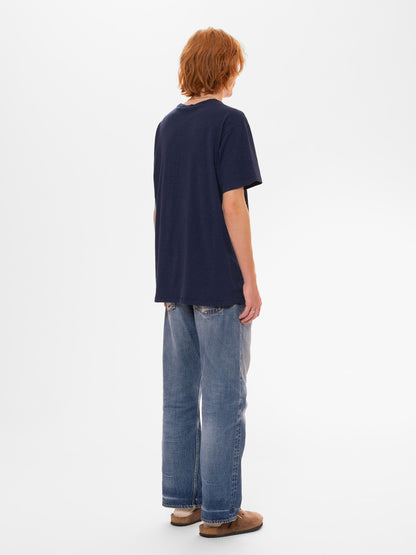 Nudie Roffe T-Shirt French Blue